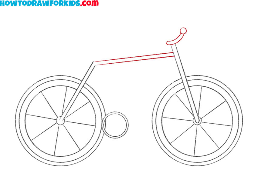 how to draw a bike simple