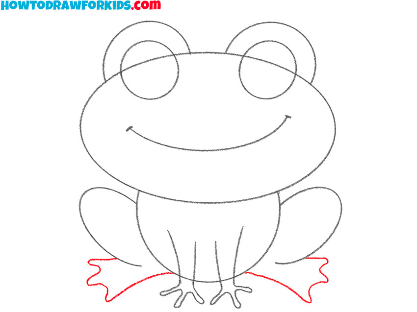 how to draw a frog for beginner