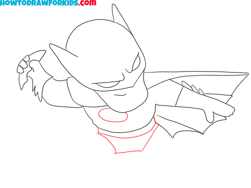 how to draw batman cartoon