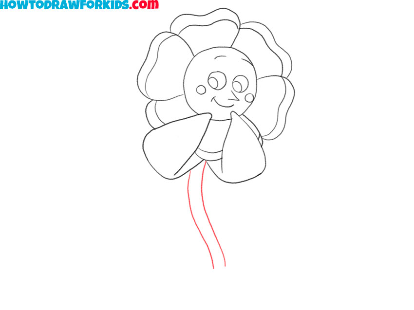 how to draw cagney carnation simple