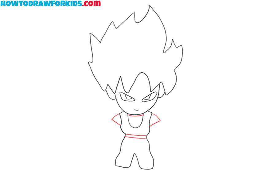 how to draw goku cute