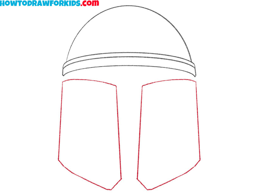 mandalorian helmet drawing tutorial