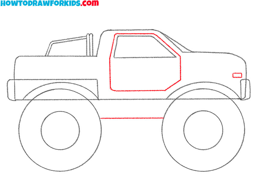 monster truck drawing guide