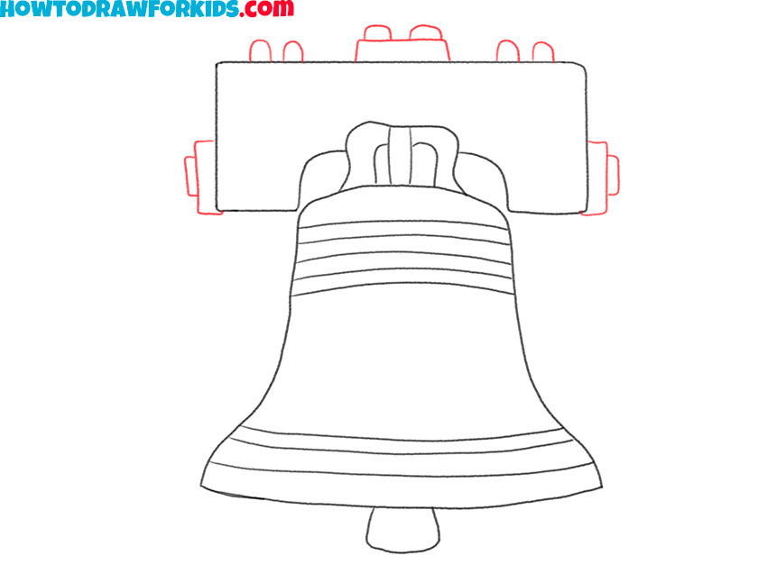 simple liberty bell drawing