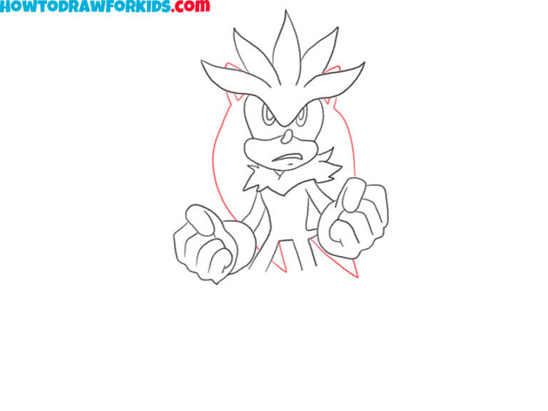 How to Draw Silver the Hedgehog - Easy Drawing Tutorial For Kids