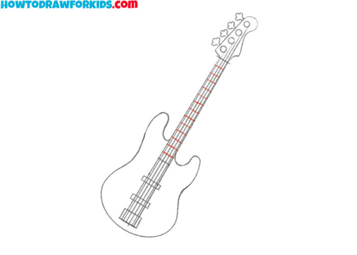 How to Draw a Bass Guitar - Easy Drawing Tutorial For Kids