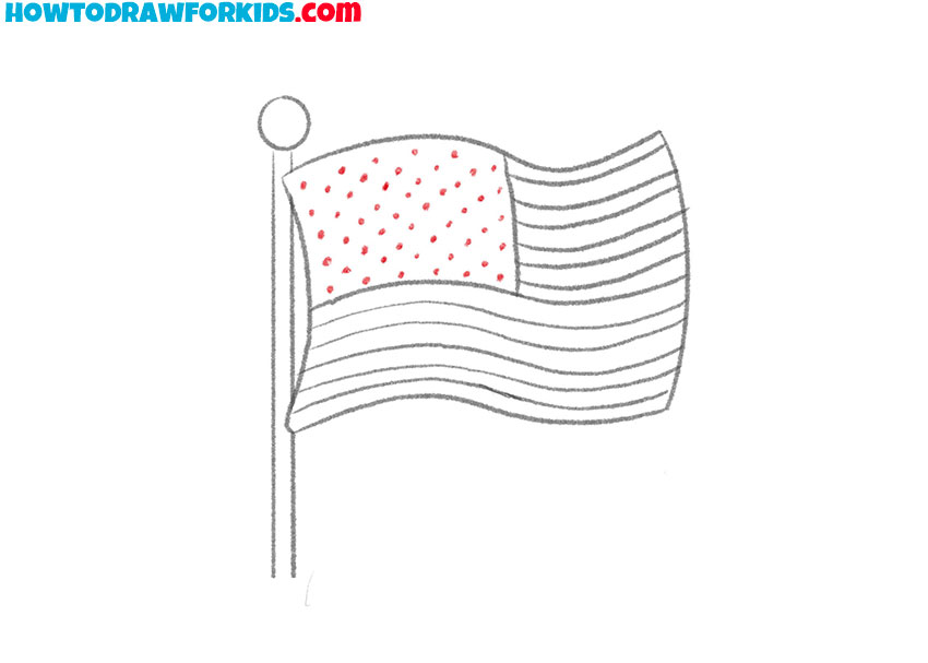 flag drawing lesson