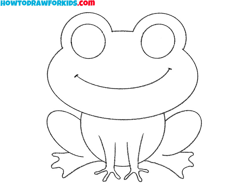 how to draw a baby frog