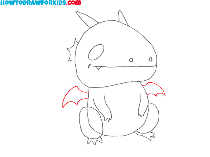 how to draw a realistic dragon full body