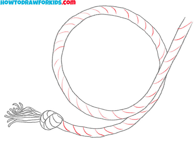 How to Draw a Rope Easy Drawing Tutorial For Kids