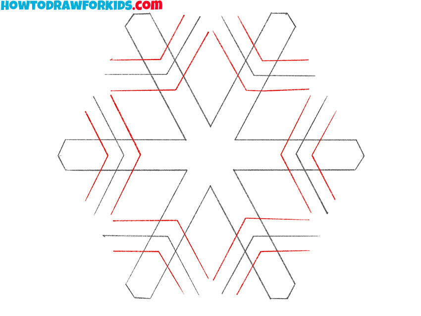 how to draw an easy snowflake for kids