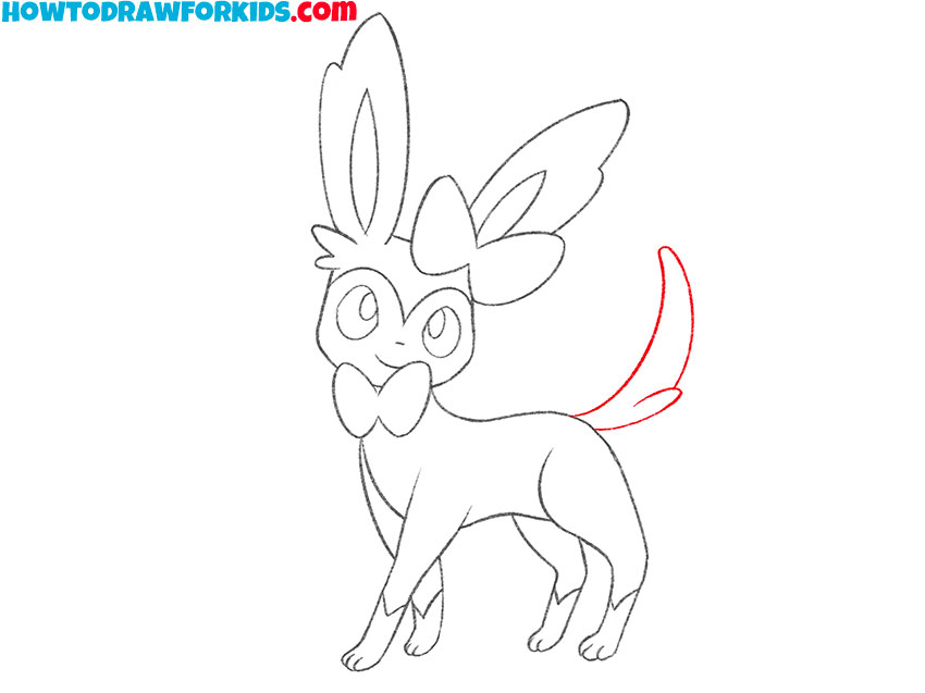 how to draw sylveon for kids