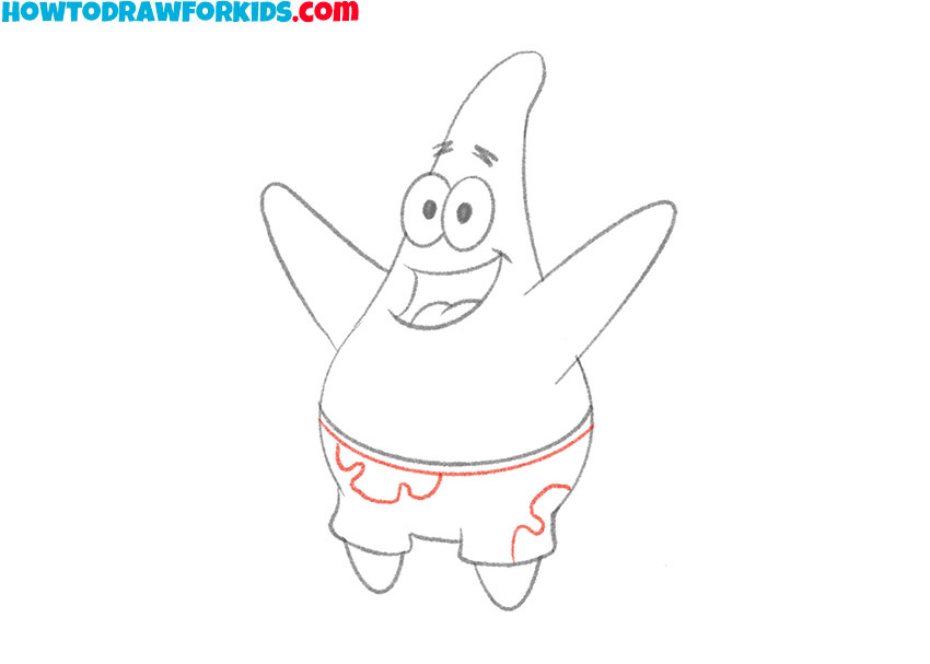 patrick star drawing guide
