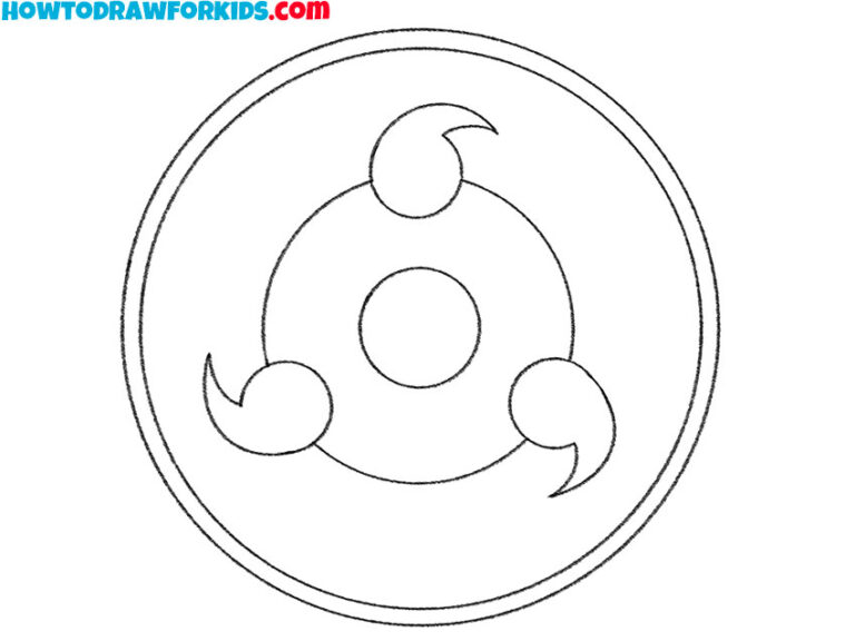 How to Draw Sharingan - Easy Drawing Tutorial For Kids