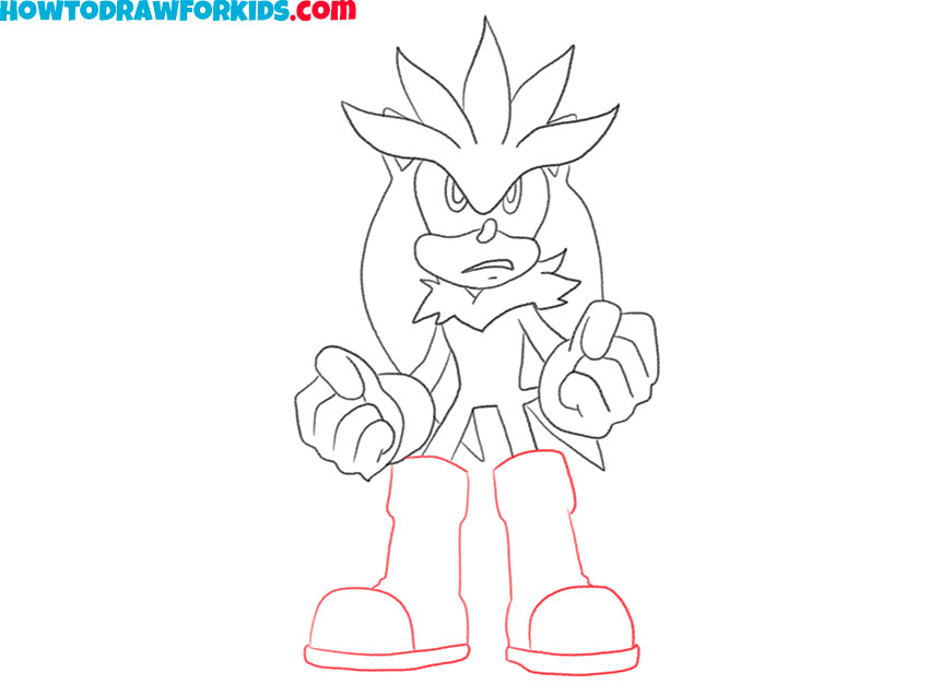 silver the hedgehog drawing for kids