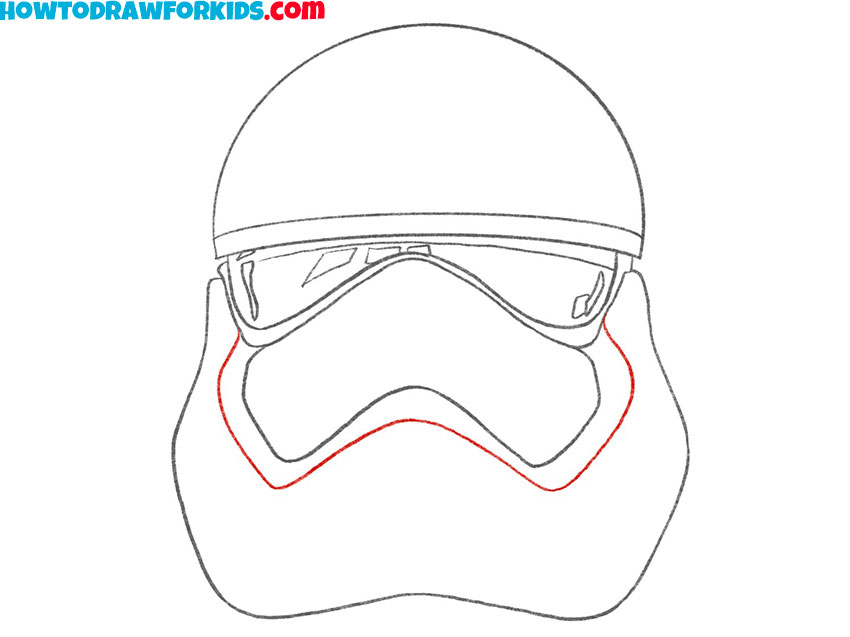 stormtrooper helmet drawing guide