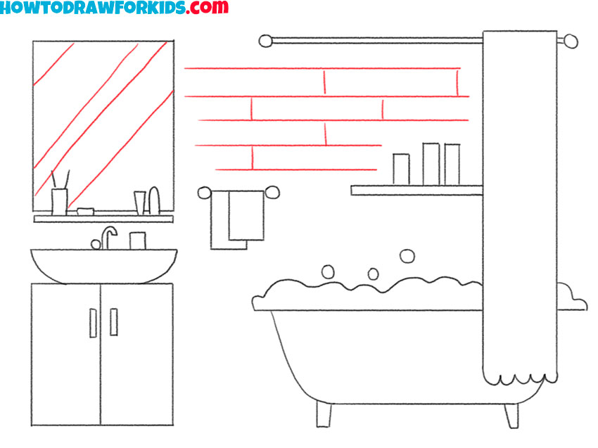 bathroom drawing guide
