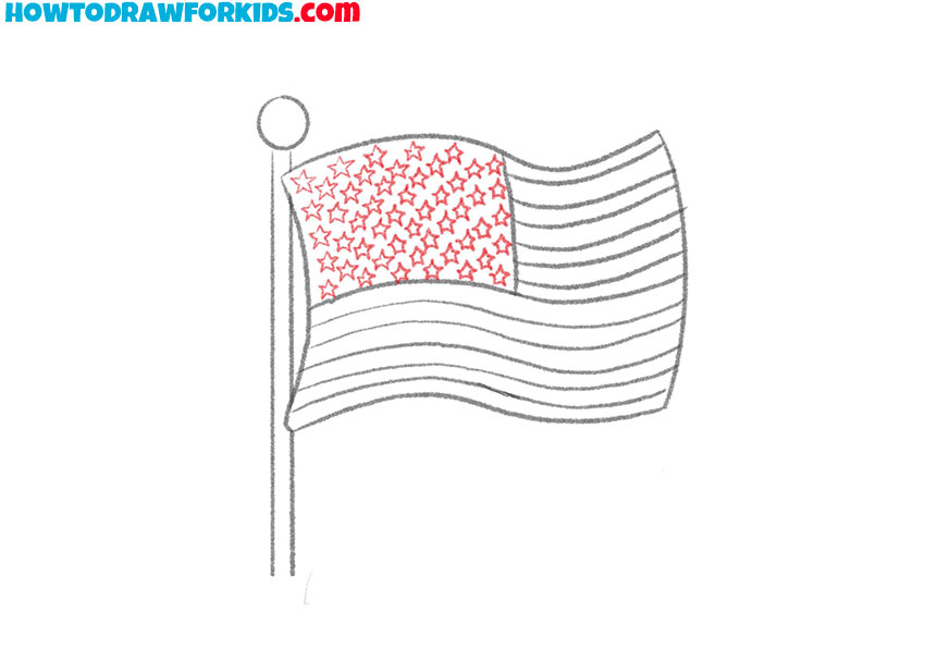 flag drawing guide