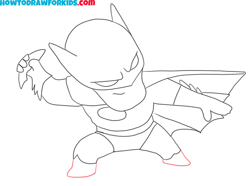 how to draw batman chibi