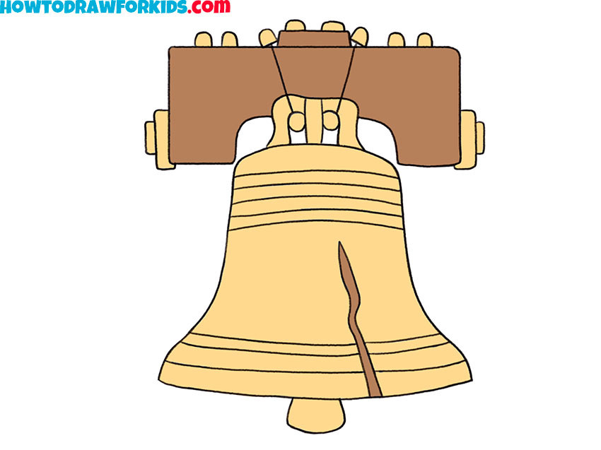liberty bell drawing for beginners