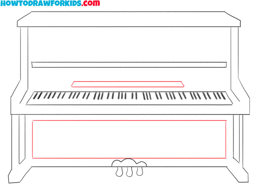 piano drawing lesson