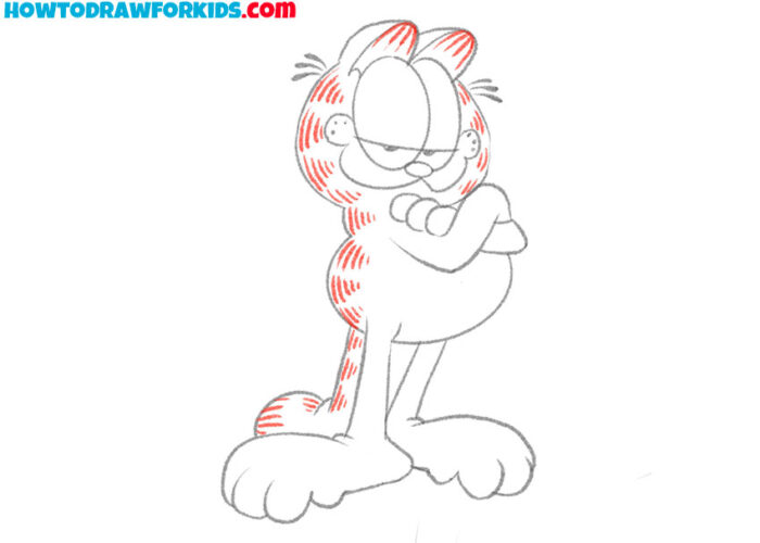 How to Draw Garfield - Easy Drawing Tutorial For Kids