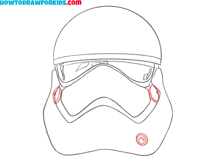 simple stormtrooper helmet drawing
