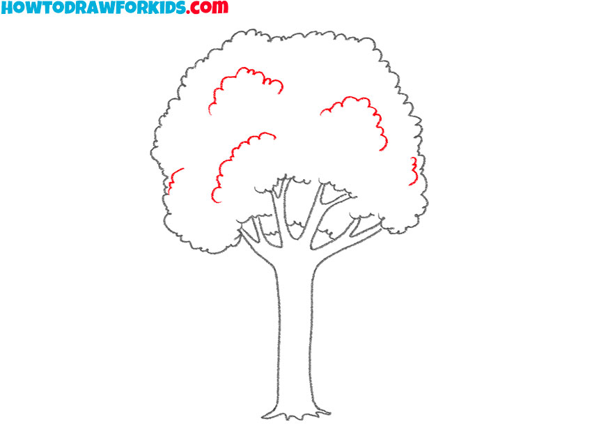 tree drawing tutorial