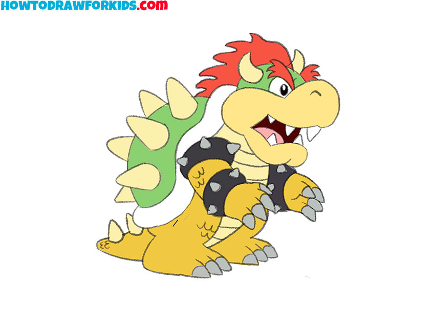 How to Draw Bowser Easy Drawing Tutorial For Kids