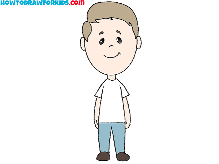 How To Draw A Cartoon Boy Easy Drawing Tutorial For Kids, 45% OFF