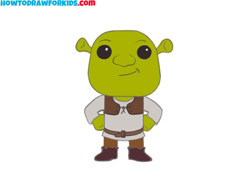 How to Draw Easy Shrek Easy Drawing Tutorial For Kids