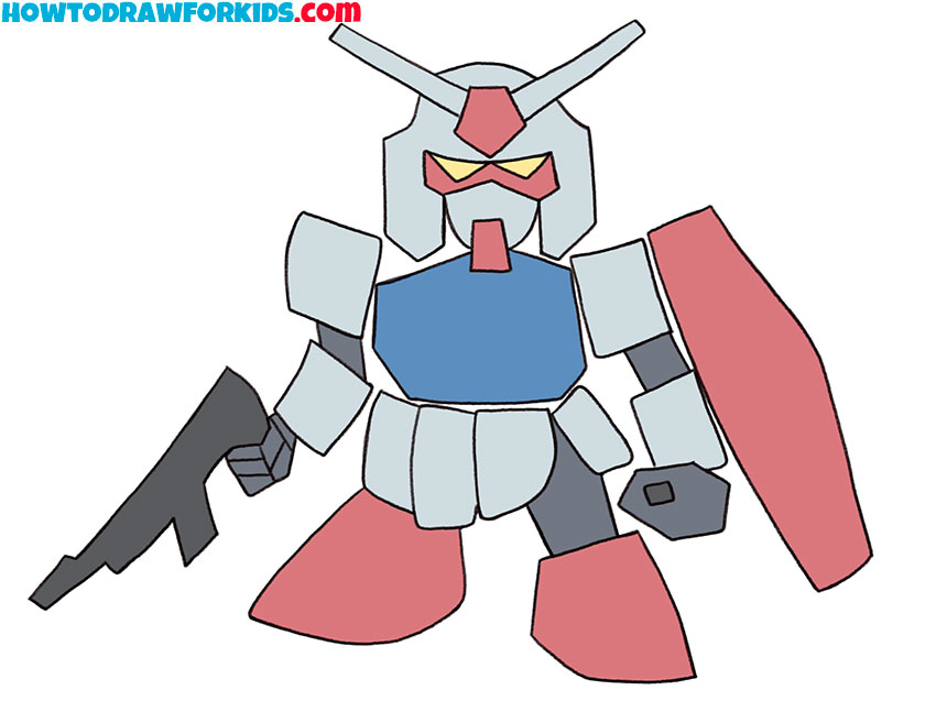 How to Draw Gundam - Easy Drawing Tutorial For Kids