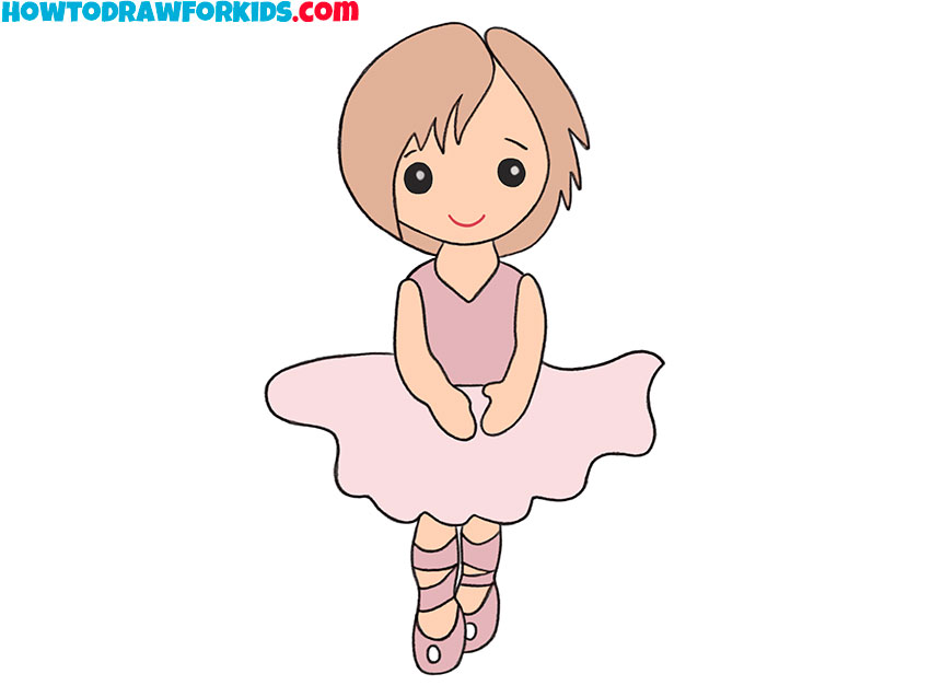 How to Draw a Ballerina - Easy Drawing Tutorial For Kids