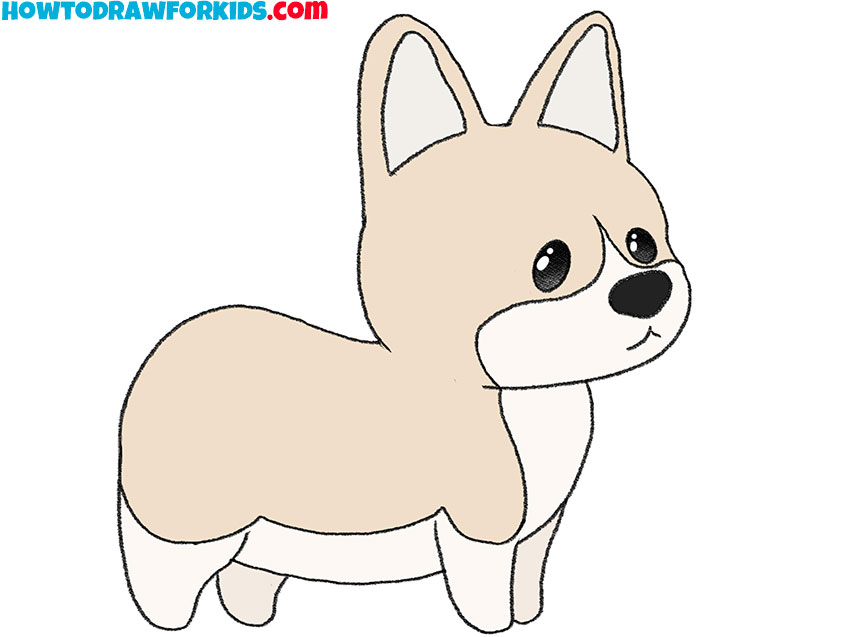 How to Draw a Corgi - Easy Drawing Tutorial For Kids