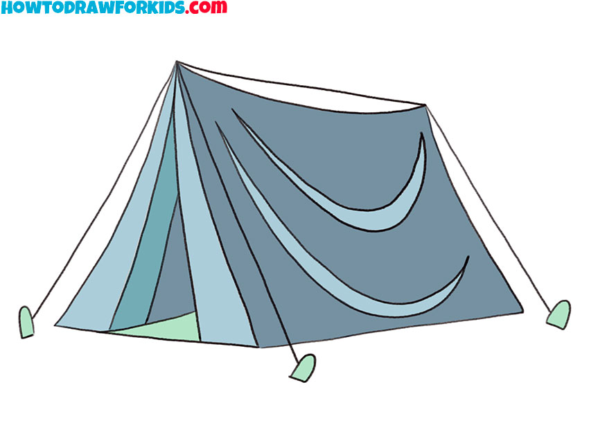 Tent House drawing easy | tent house drawing for kids | tent house drawing  with colour - YouTube