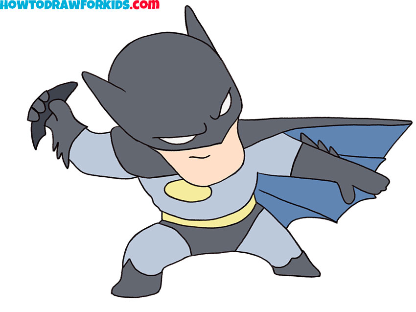 How to Draw Batman Step by Step - Drawing Tutorial For Kids