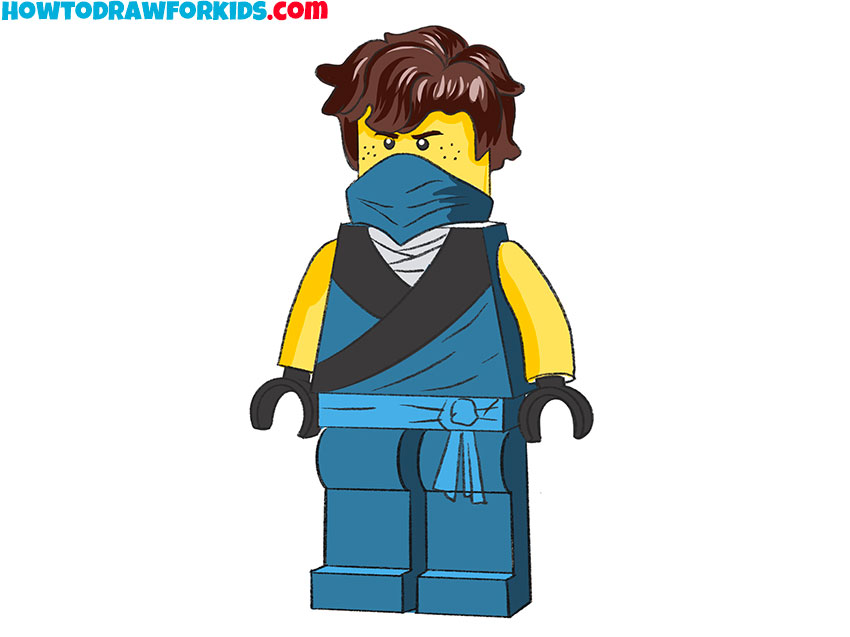 how to draw lego ninjago simple