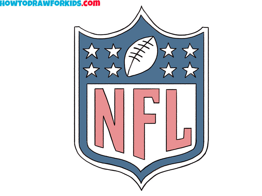 how to draw the nfl logo for beginners