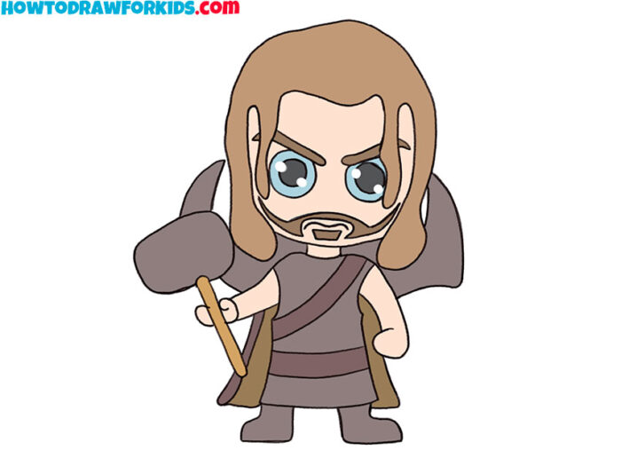 how to draw thor for kindergarten