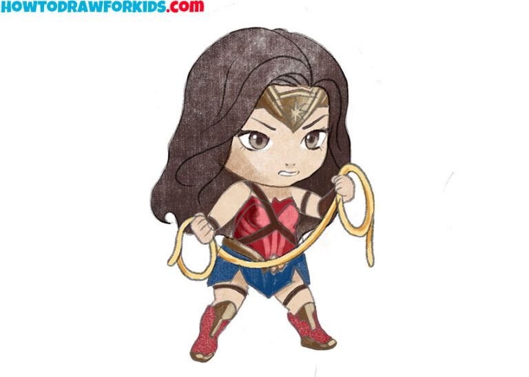 How to Draw Wonder Woman Easy Drawing Tutorial For Kids