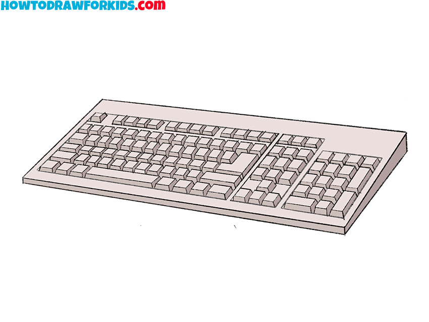 Computer Keyboard Drawing Easy ⌨️ How to Draw Computer Keyboard Step by  Step | Easy drawings, Keyboard, Drawing for kids