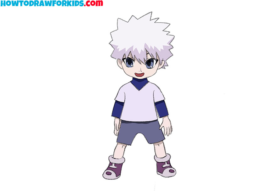 killua drawing for kids