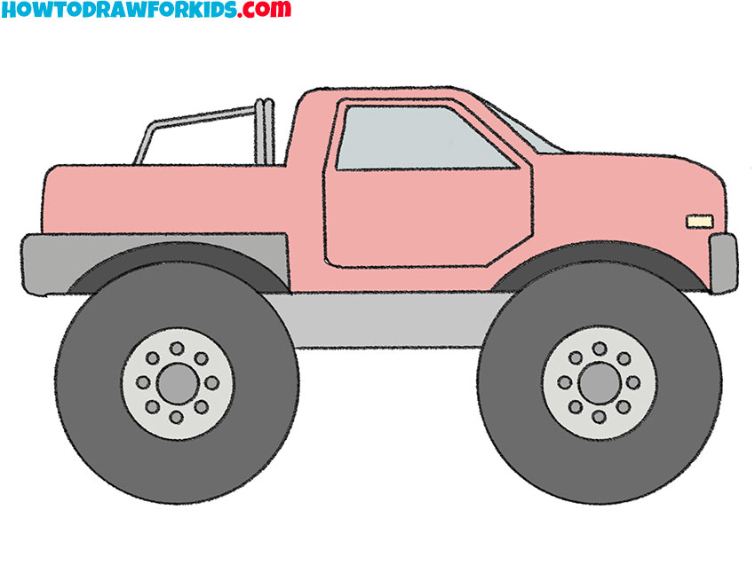 HOW TO DRAW AN ARCHED TRUCK STEP BY STEP - FOR BEGINNERS 