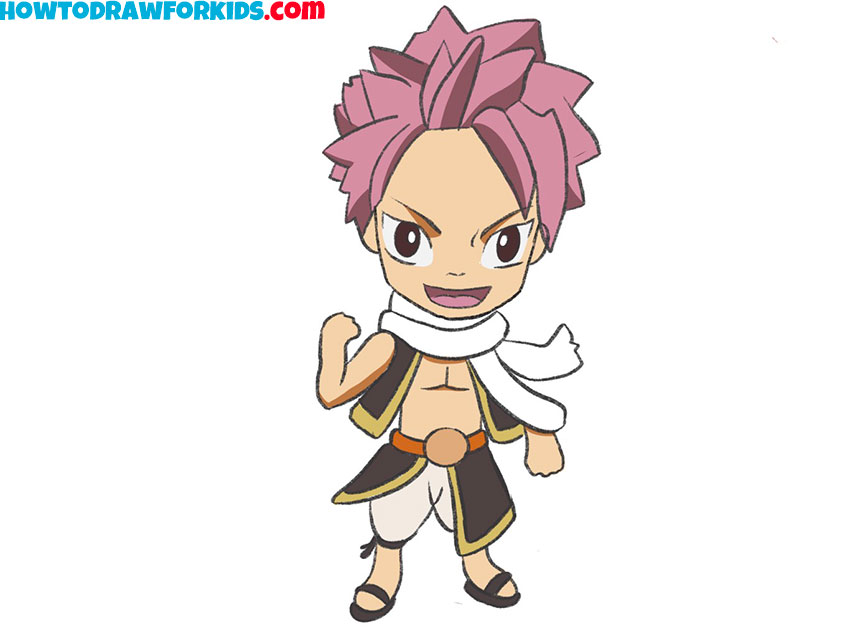 natsu drawing guide