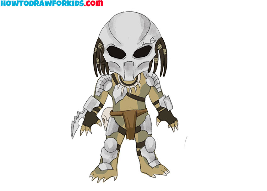 How to Draw Predator - Easy Drawing Tutorial For Kids