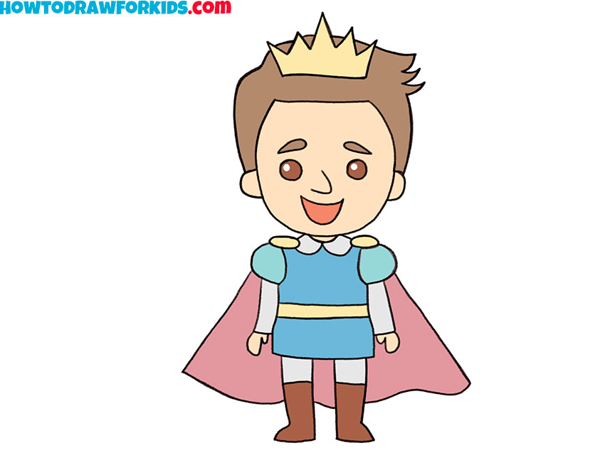 How to Draw a Prince Easy Drawing Tutorial For Kids