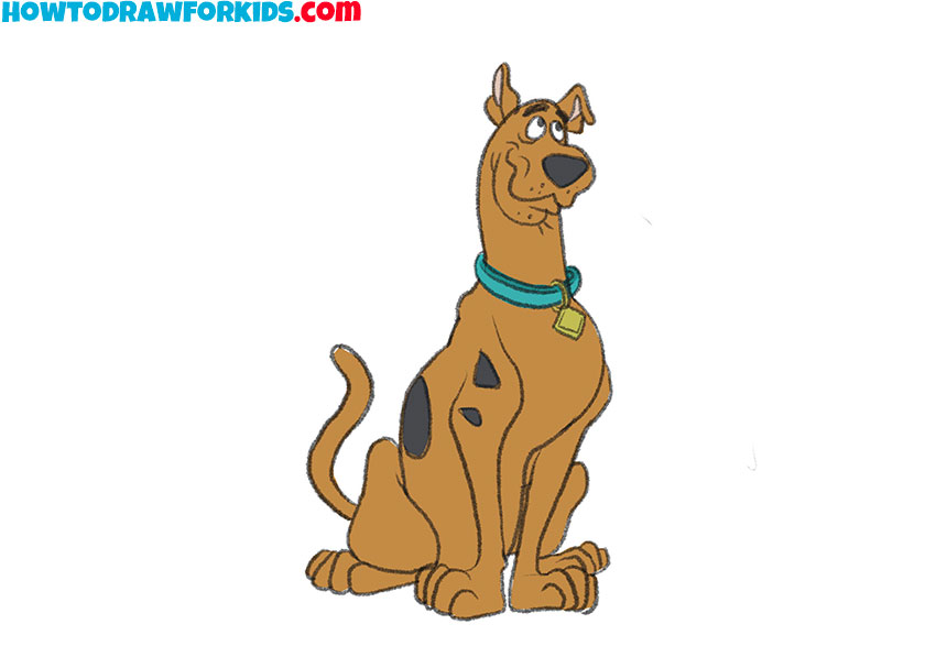 scooby doo drawing for kindergarten