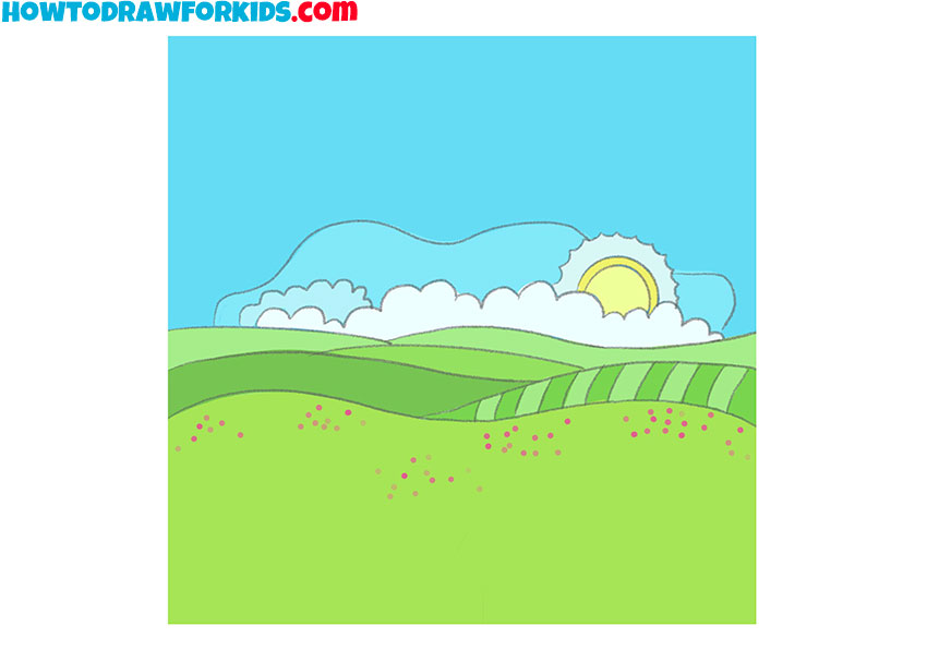 How to Draw Farmland Easy Drawing Tutorial For Kids