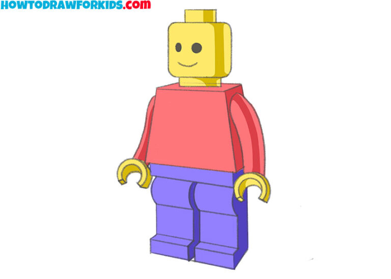 How to Draw Lego Easy Drawing Tutorial For Kids