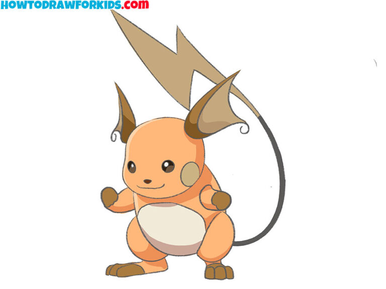 How to Draw Raichu - Easy Drawing Tutorial For Kids